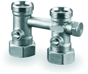 SMART RADI УЗЕЛ НИЖНЕГО ПОДКЛЮЧЕНИЯ РАДИАТОРА С БАЙПАСОМ G3/4"НР ЕВРОКОНУС-G3/4"НГ '1С