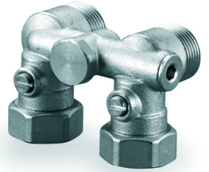 SMART RADI УГЛОВОЙ УЗЕЛ НИЖНЕГО ПОДКЛЮЧЕНИЯ РАДИАТОРА С БАЙПАСОМ G3/4"НР ЕВРОКОНУС-G3/4"НГ '1С