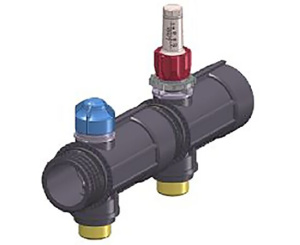 Сегмент промышленного коллектора Magna 1 1/2" с расходомером, ответвление G3/4"НР Евроконус