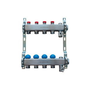 Группа коллекторная стальная с балансировочными клапанами, выходы 3x3/4" Евроконус '1Ф