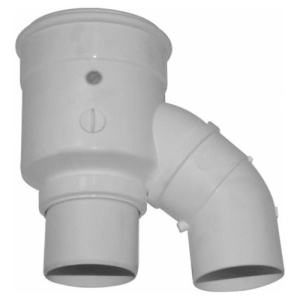 Адаптер вертикального коаксиального дымохода, с отверстием для анализа сгорания, ф80/125 мм Ferroli