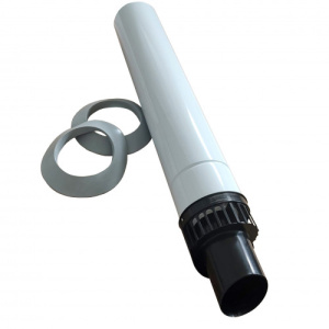 Коаксиальная труба с оголовком KIT ASP./SCAR. VERT. D100/150