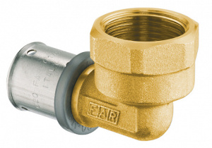 Пресс-уголок ВР, 3/4"-20х2, латунь (аналог 59052002) FAR