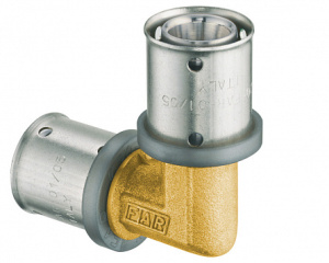 Пресс-уголок 20х2-20х2, латунь (аналог 59062001) FAR