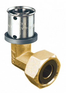 Пресс-угольник 16х2, с накидной гайкой, 1/2", латунь (аналог 59221601) FAR