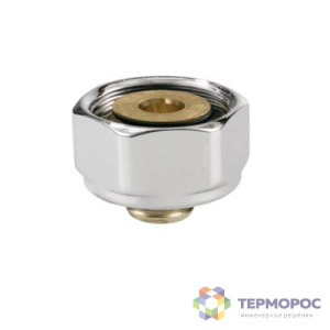 Концовка с хромированной гайкой для пластиковых труб М24 х 16/2 (Арт.:50940.1216)