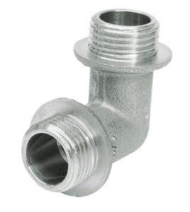 Угольник 1", НР-НР, никелированный APE