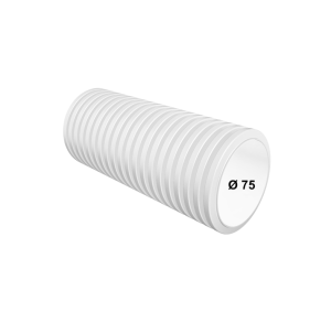 Воздуховод Silver _ 75x6,5 мм ПЭ белый. Бухта 50м. Цена за метр