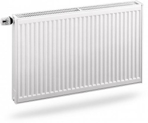 Радиатор стальной панельный EVRA Ventil Compact 11-500-1200, подкл нижнее левое, RAL 9016 глянцевый