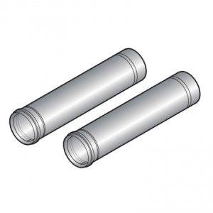 Удлинение диам. 80 мм длиной 1950 мм, алюминий (2 штуки) (DY607)