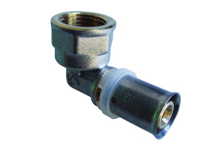 Пресс угольник с переходом на внутреннюю резьбу 16х3/4" (Арт.:EU.MY6705 16x34)