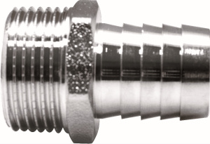 Штуцер для присоединения шланга никел. 1/2"x 20 мм наружняя резьба (Арт.:EU.ST3040430 12х20)