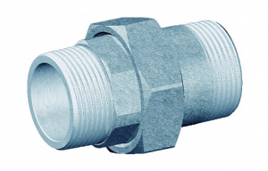 Хром.прямое соединение для коллектора 2191, 1 1/4"