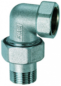 Фитинг угловой трехсоставной 3/4", ВР-американка FAR