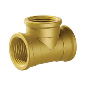 Тройник 1 1/4", ВР, латунь FAR