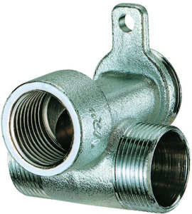 Настенный тройник 1/2" ВР -М24х19-М24х19, хром.