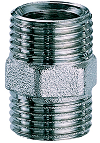 Ниппель 3/4"EUх3/4"EU, хромирированный FAR