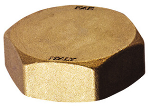 Заглушка для коллектора 1 1/2", ВР, латунная FAR