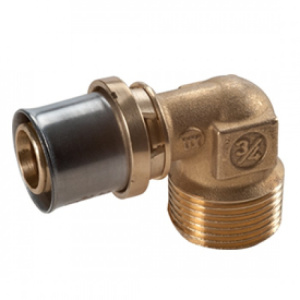 Угольник 90° "мультипресс" с НР для труб GIACOTHERM, GIACOFLEX, 1/2"x(16x2)