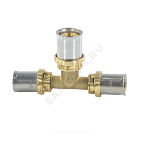 Тройник-переходник "мультипресс" для труб GIACOTHERM, GIACOFLEX, (26x3)x(16x2)x(26x3)