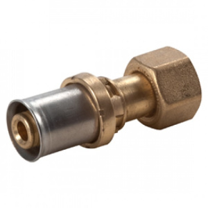 Фитинг-переходник "Мультипресс" с гайкой 1/2"E x(20x2), для труб GIACOTHERM, GIACOFLEX