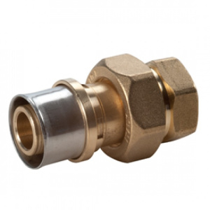 Фитинг-переходник "мультипресс" из 3 частей с ВР 1/2"x(20x2), для труб GIACOTHERM, GIACOFLEX