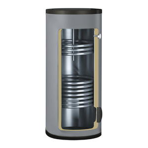 Водонагреватель косвенного нагрева, напольный, нержавеющая сталь B02 300 л, 40/28 кВт, Gekon