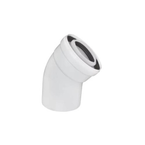Колено конденсационное, ф60/100 мм, 45°, PP-R/Сталь Gekon