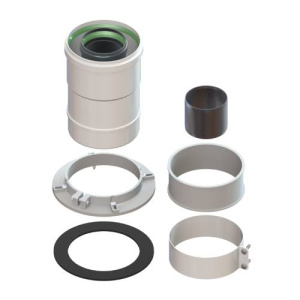 Адаптер стартовый, вертикальный, ф60/100 мм, L=150 мм, алюминий Gekon