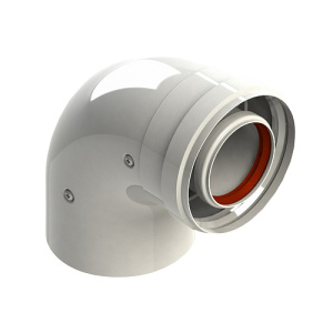 Колено коаксиальное _60/100 мм, угол 90°