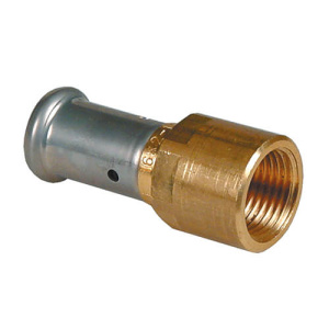 Муфта ВР, латунь пресс, 16х1/2" Henco