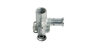 Водорозетка угловая, ВР, латунь пресс, 20х1/2"х20 (52 мм) Henco