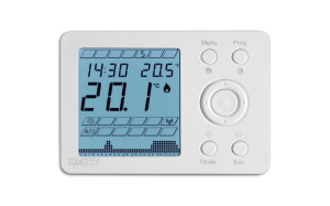Термостат электронный недельного программирования, батарейки 2xАА 5А (1А) IP20