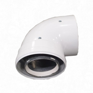 Отвод коаксиальный 90°, ф80/125 мм Baxi