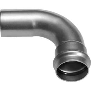 Пресс-угольник 90°, из нержавеющей стали, раструб-труба, 35х35 Kromwell