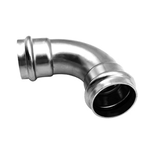 Пресс-угольник 90°, из нержавеющей стали, равнопроходной, 18х18 Kromwell