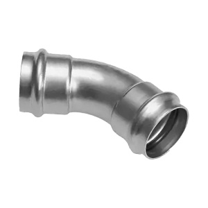 Пресс-угольник 45°, из нержавеющей стали, равнопроходной, 18х18 Kromwell