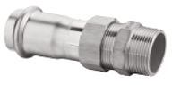 Пресс-фитинг из нержавеющей стали, с наружной резьбой, разборный, 35х1" Kromwell