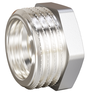 Футорка LD Pride DN50х40 (2"НР х 1 1/2" ВР) латунь никель