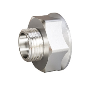 Переход DN20х15 (3/4"ВР х 1/2"НР) латунь никель