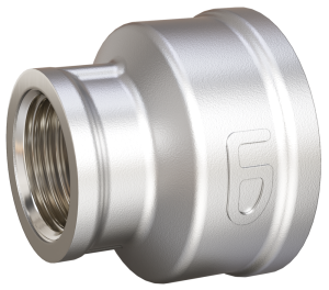 Муфта переходная LD Pride DN50х32 (2"ВР х 1 1/4"ВР) латунь никель