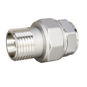 Сгон разъемный (американка) DN25 (1") ВР/НР латунь никель