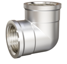 Угол 90 гр LD Pride DN50 (2") ВР/ВР латунь никель