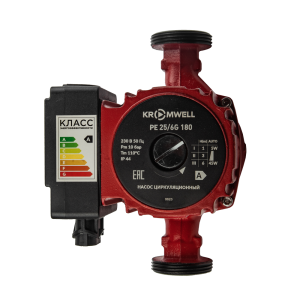 Насос циркуляционный для системы отопления PE 25/6G 180 с частотным регулированием, гайки в комплекте Kromwell