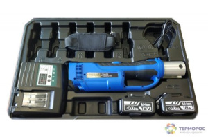 Пресс-инструмент аккум. для монтажа пресс-фитингов. Кейс+2шт.18V Li-ion 4,0Ah АКБ+ЗУ (Без клещей)