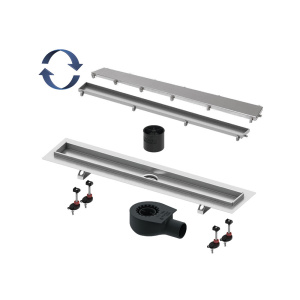 TECElinus. К-т для монт. дреж. канала, 900 мм, 2 в 1 ( tile + steel), с мембр. (арт. TECE 15103099)