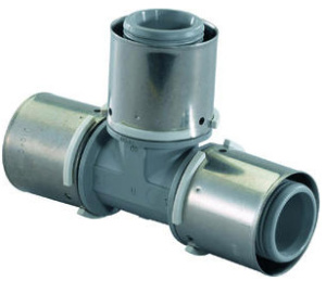 S-PRESS ТРОЙНИК РЕДУКЦИОННЫЙ КОМПОЗИЦИОННЫЙ PPSU 40-32-40 '5Щ (замена на 1039966)