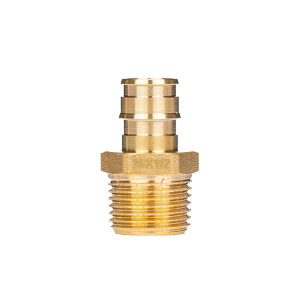 Штуцер латунный для труб PE-Xa 32-R1"НР, тип 1 '10Ф