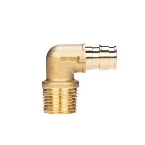 Угольник латунный для труб PE-Xa 16-R1/2"НР, тип 1 '80Ф