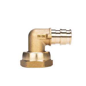 Угольник с накидной гайкой латунный для труб PE-Xa 20-G3/4"НГ, тип 1 '35С